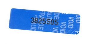 Security label verzegeld