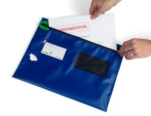 Versapak herbruikbare documentmap blauw medium