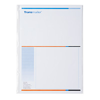 Transparante Transmailer envelopen. Direct mail enveloppen met een heldere folie.